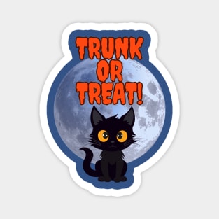 Cute Halloween black cat Trunk or treat 2023 Magnet