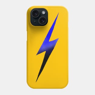 Blue-and-Black Lightning Bolt Phone Case