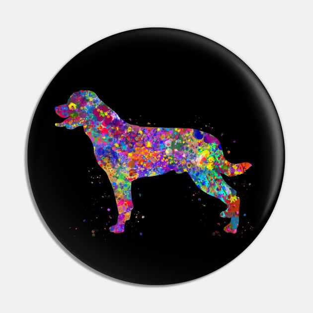 Rottweiler dog watercolor Pin by Yahya Art