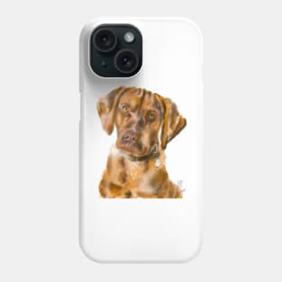 A Pensive Vizsla Puppy Phone Case