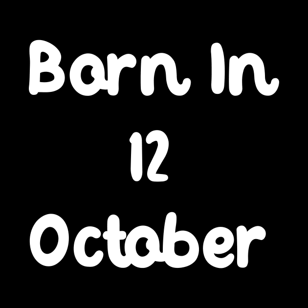 Born In 12 October by Fandie