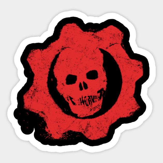 Gears Of War Vintage Symbol Symbol Sticker Teepublic