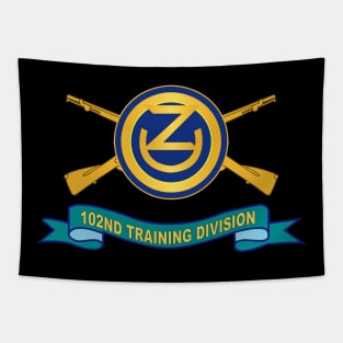 102nd Training Division w Br - SSI - Ribbon X 300 Tapestry