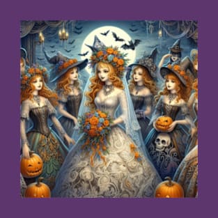 Halloween Bride and Bridesmaids T-Shirt