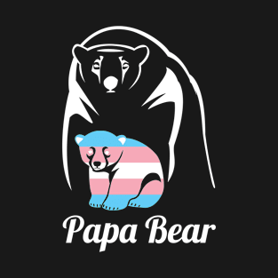 LGBT Papa Bear Equal Rights Trans Pride Gift Transgender Kid T-Shirt