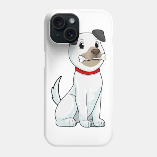 Dog with Bone Phone Case