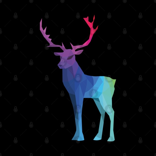 Colorful Reindeer by shaldesign