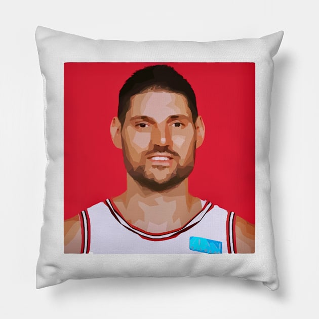 Nikola Vucevic Pillow by Playful Creatives