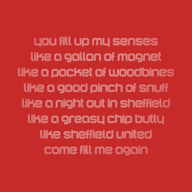 Sheffield You Fill Up My Senses by TerraceTees