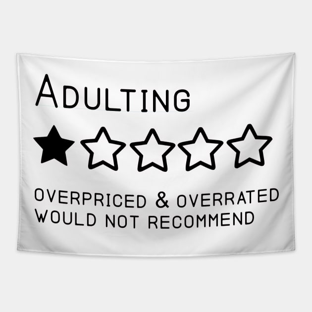 Adulting Tapestry by Cargoprints