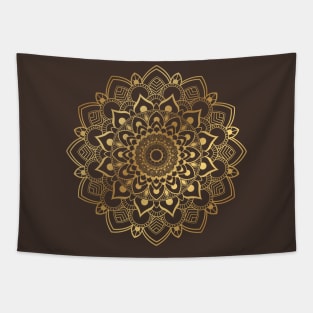 Mandala Gold Tapestry