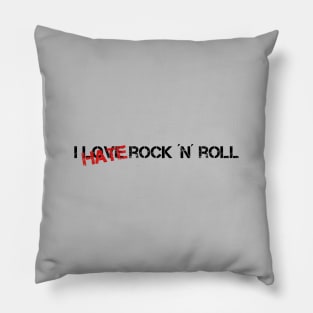 Love Hate Rock n Roll Pillow