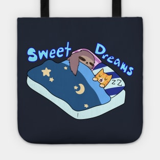 Sweet Dreams Sloth and Tabby Tote