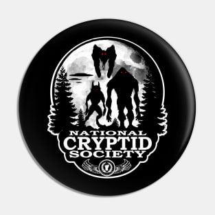 Bigfoot Mothman Dogman UFO National Cryptid Society Pin