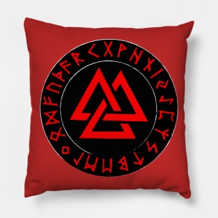 Vikings Norse Symbol Valknut Pillow