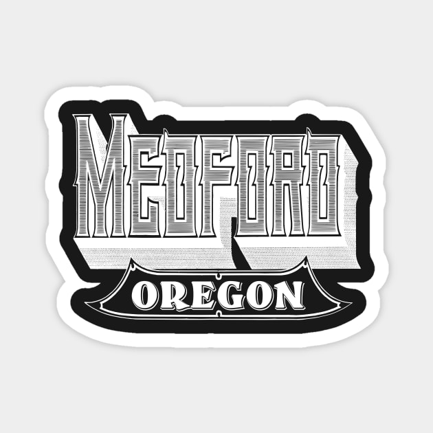 Vintage Medford, OR Magnet by DonDota