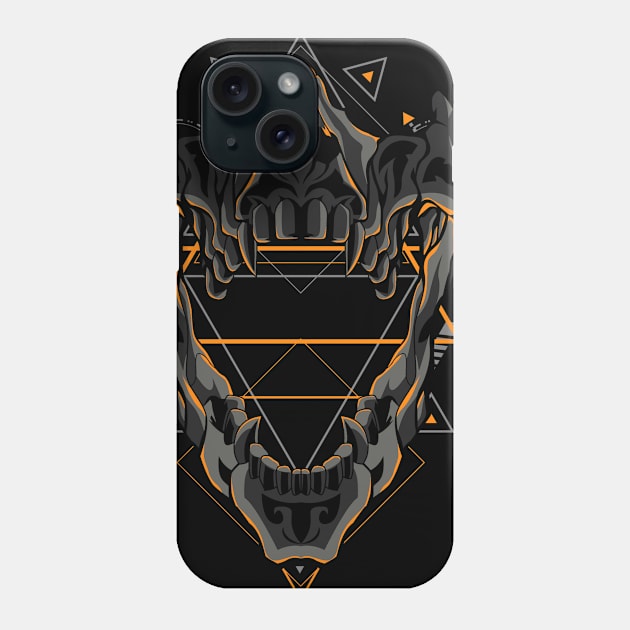 skull japanese Phone Case by SHINIGAMII