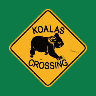 Koala Bear Road Sign - Koalas Crossing T-Shirt