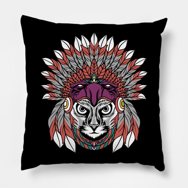 Indian's Cat Pillow by Tuye Project