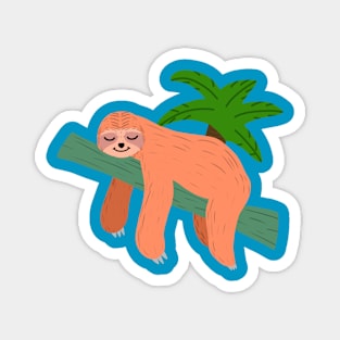 Sleeping Sloth Magnet