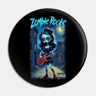 Zombie Rocks Pin