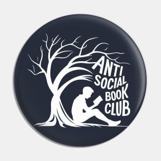 Anti Social Book Club Introvert Reader Pin