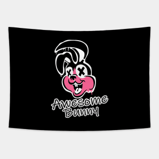 Awesome Bunny pink Tapestry