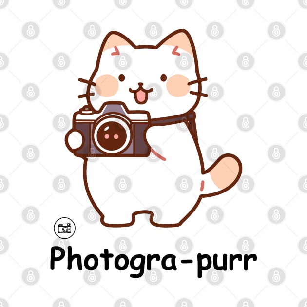 Photogra-purr Funny Photographer Cat Puns by Syntax Wear