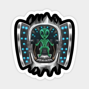 Alien Inside Costume Alien Takes Over Control Halloween Magnet