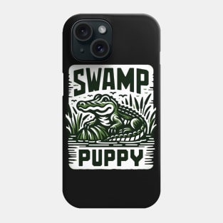 Swamp Puppy, Crocodile Alligator Reptile Lover, Florida Everglades Phone Case