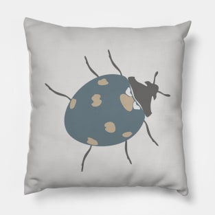 Ladybug (Aqua) Pillow