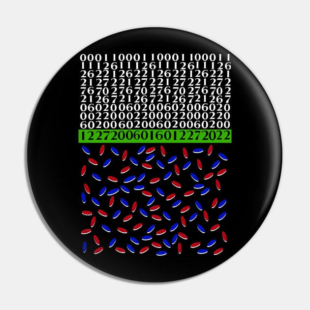 Birthday matrix blue & red pills Pin by Orchid's Art