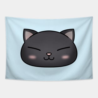 Cute Black Cat Face Tapestry