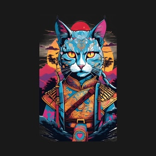 samurai cat fantasy T-Shirt