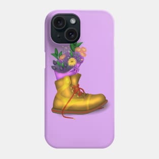 Flowers in a shoe Phone Case