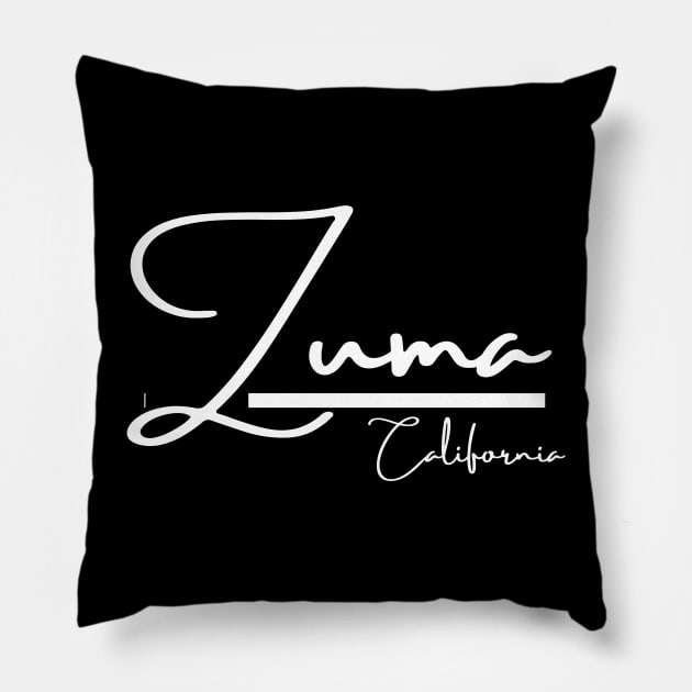 Zuma Beach California Pillow by MalibuSun