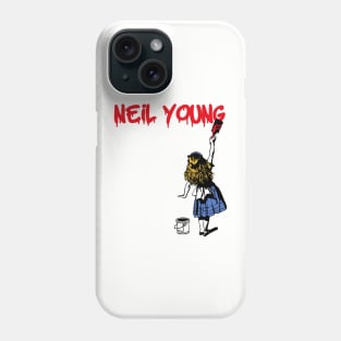 neil young red paint Phone Case