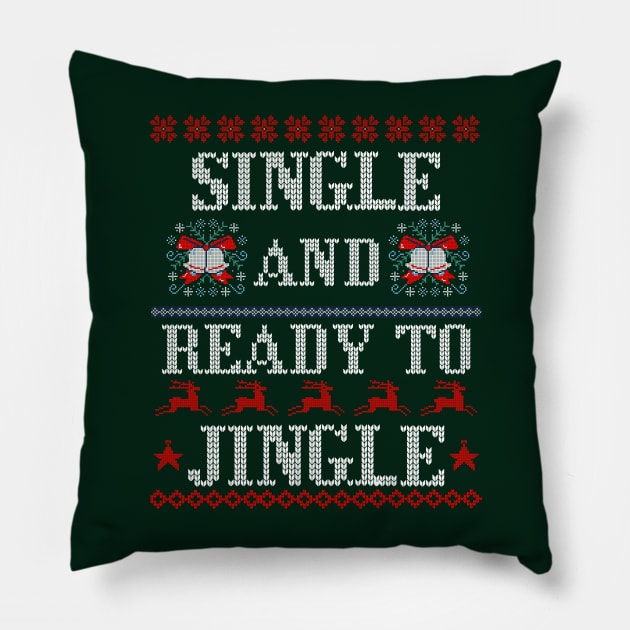 Single and Ready to Jingle Pillow by Blended Designs