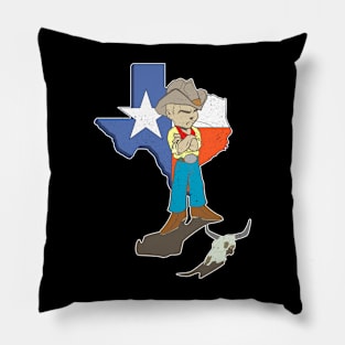 The Texan and the Skull Pillow