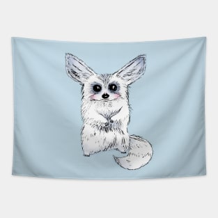 Cute Snow Creature Tapestry