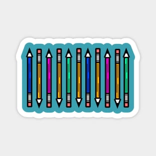 Pencil Pattern Magnet