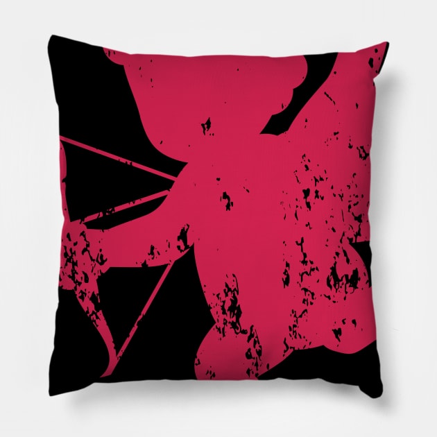 Retro Vintage Grunge Valentine's Day Cupid Pillow by valentinesday