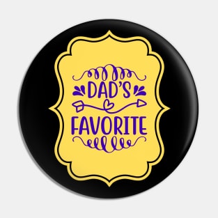 Dad's Favorite | Cute Kid's Pin