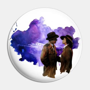 Artwork inspired in the end of the film Casablanca Pin