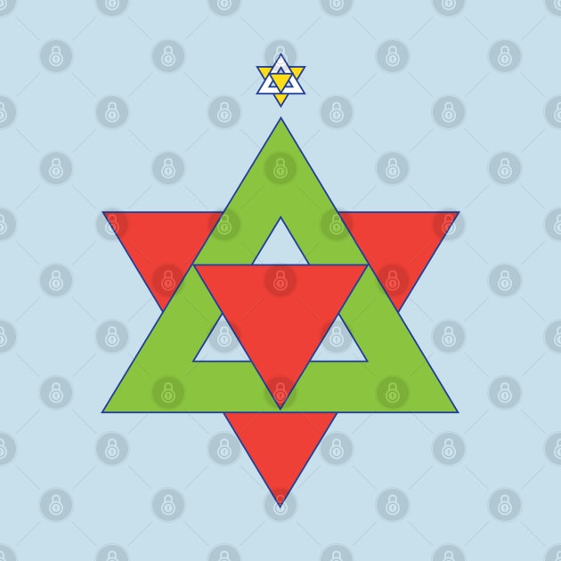 Star of David Christmas Tree by Sanford Studio