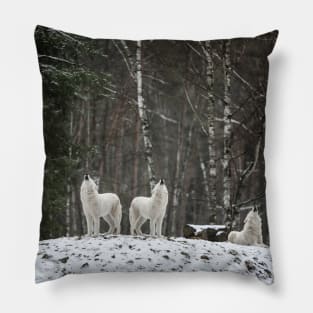 Arctic Wolves Pillow