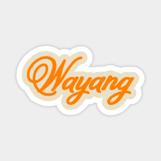 Wayang - Indonesian Culture Magnet