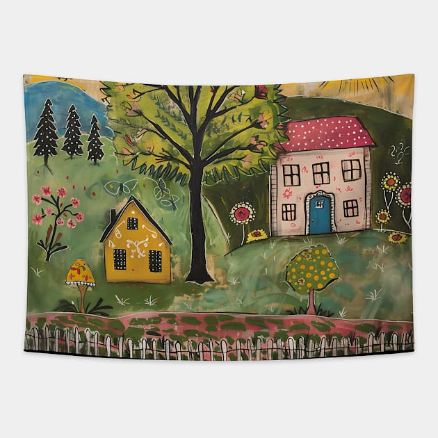 Cute Country Living Tapestry by peculiarbutcute