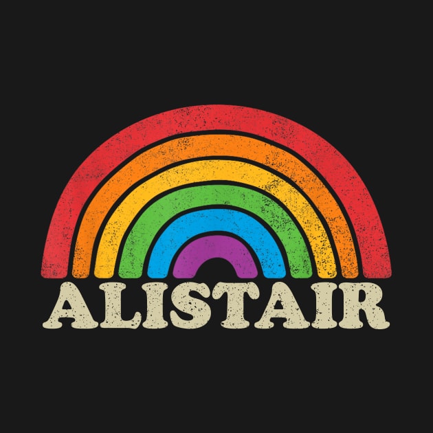 Alistair - Retro Rainbow Flag Vintage-Style by ermtahiyao	