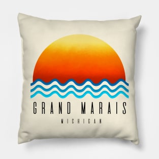 Grand Marais Michigan Pillow